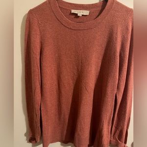 Wool blend sweater from loft will keep you nice and warm